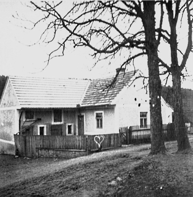 Rodný dům č.17 v Zálesné Zhoři (asi 1929)